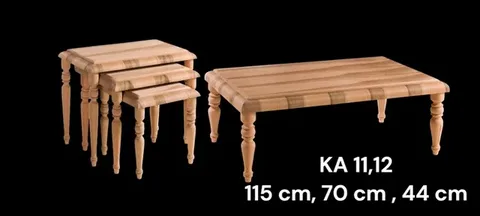 تصویر 1 از میز عسلی چوبی یزد با رنگ طبیعی و جذاب چوب